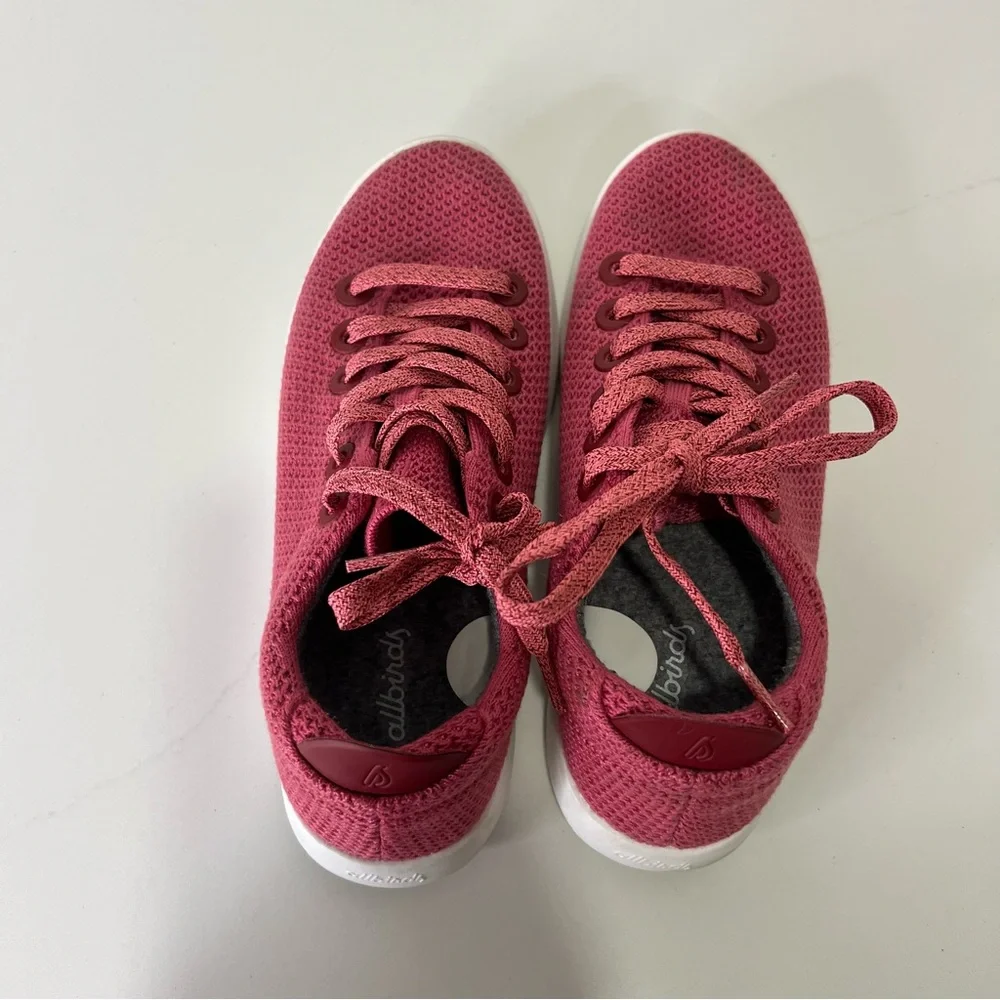 Allbirds Womens Tree Piper Sneakers Lux Pink Lightweight Washable Shoes Size 7 - Picture 16 of 16